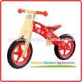 Vente chaude faite main et colorée à 12 pouces eva pneu vélo en bois enfant